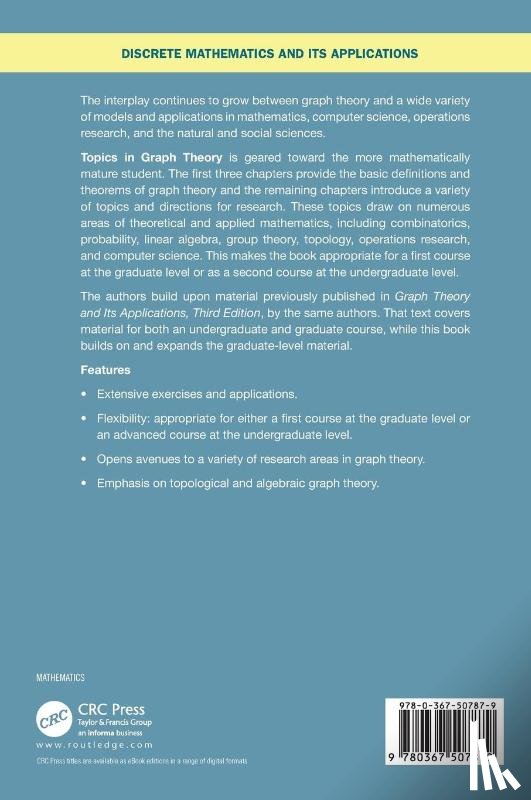Gross, Jonathan L, Yellen, Jay (Rollins College, Anderson, Mark - Topics in Graph Theory