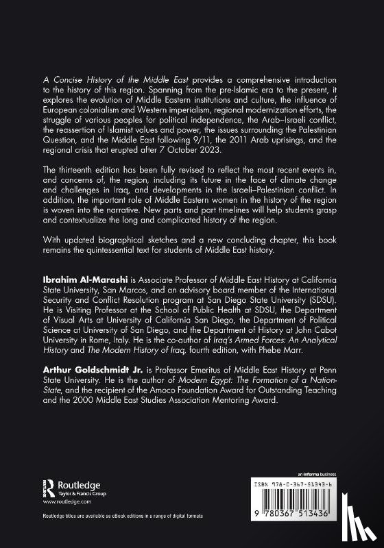 Al-Marashi, Ibrahim, Goldschmidt Jr., Arthur - A Concise History of the Middle East