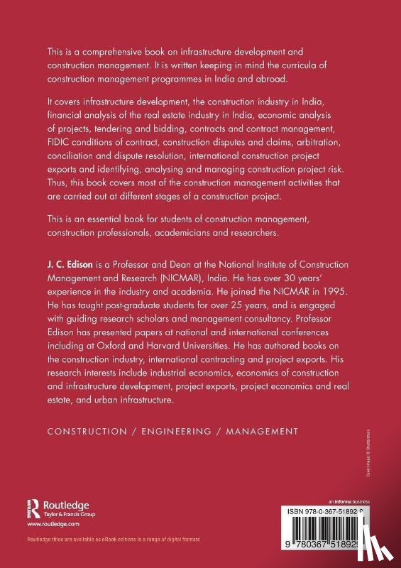 Edison, J. C. - Infrastructure Development and Construction Management