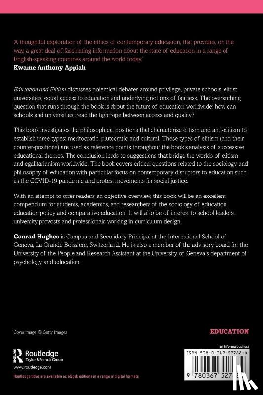 Hughes, Conrad - Education and Elitism