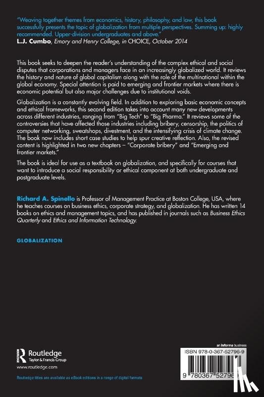 Spinello, Richard A. - Global Capitalism, Culture, and Ethics