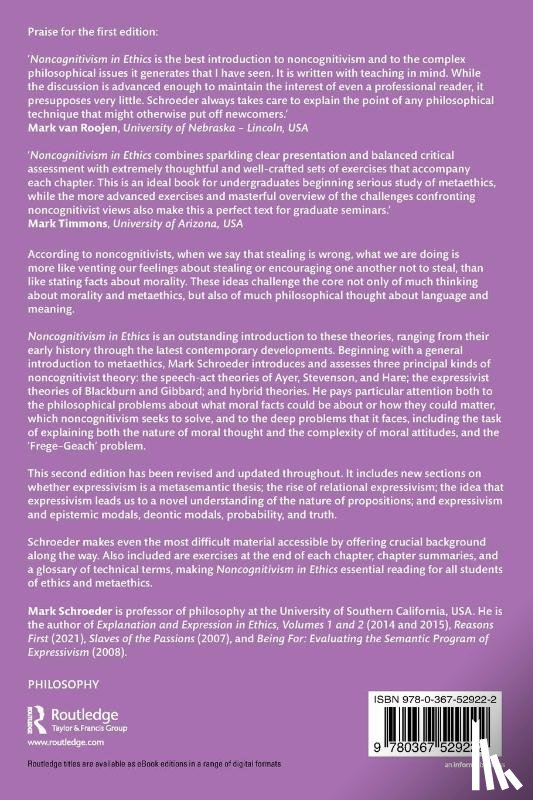 Schroeder, Mark (University of Southern California - Noncognitivism in Ethics