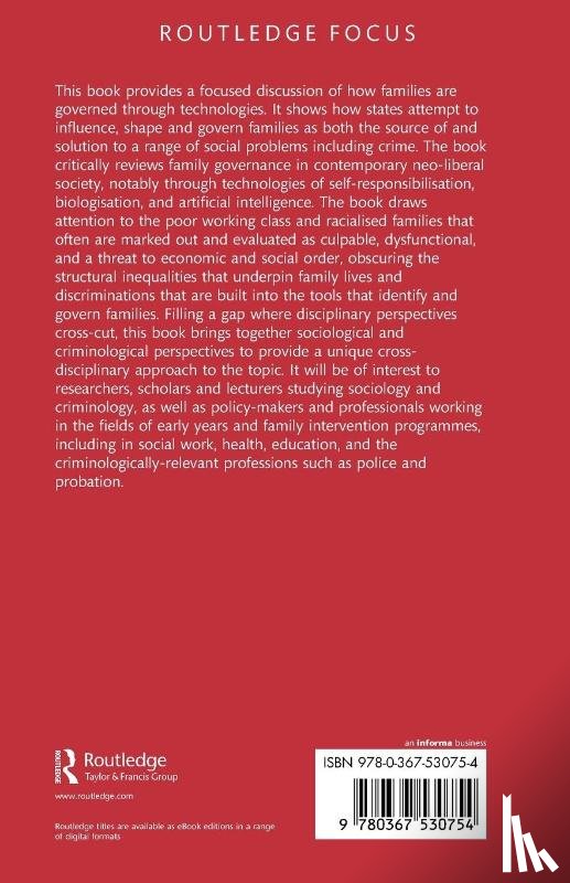 Edwards, Rosalind (University of Southampton, Ugwudike, Pamela (University of Southampton - Governing Families