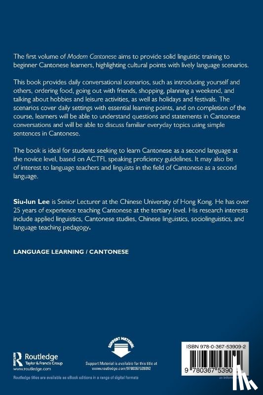 Lee, Siu-lun (The Chinese University of Hong Kong - Modern Cantonese Book 1