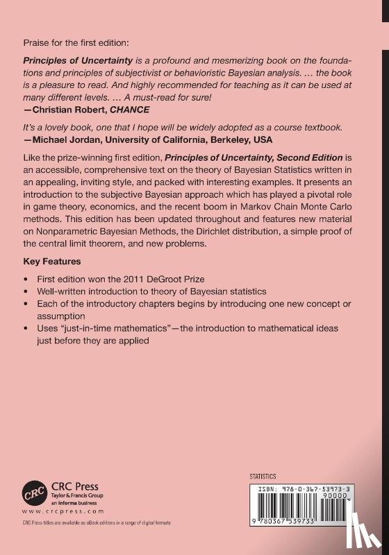 Kadane, Joseph B. (Carnegie Mellon University - Principles of Uncertainty