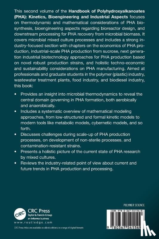  - The Handbook of Polyhydroxyalkanoates