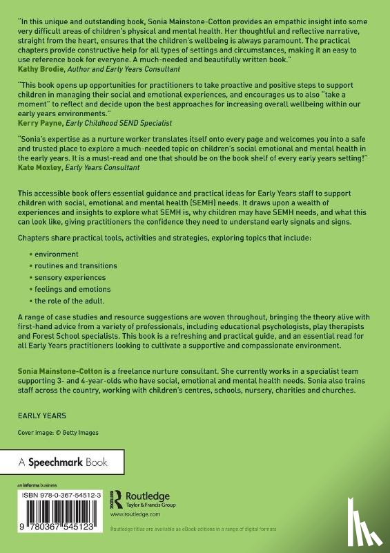 Mainstone-Cotton, Sonia - Supporting Children with Social, Emotional and Mental Health Needs in the Early Years