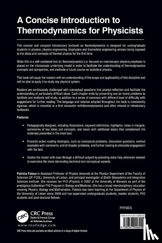 Faisca, Patricia - A Concise Introduction to Thermodynamics for Physicists