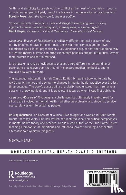 Johnstone, Lucy (Consultant Clinical Psychologist) - Users and Abusers of Psychiatry
