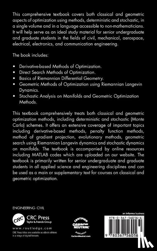 Roy, Debasish (Indian Institute of Science, Rao, G Visweswara - Elements of Classical and Geometric Optimization