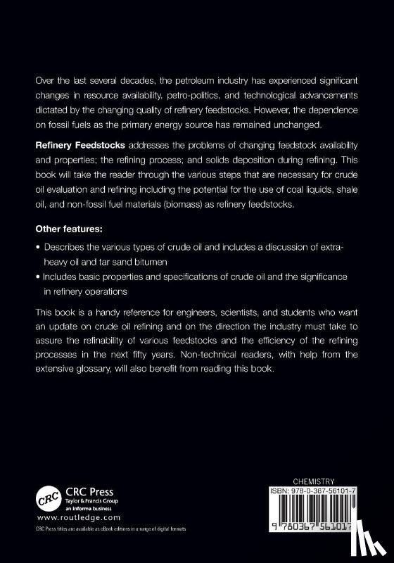 Speight, James G. (CD & W Inc. - Refinery Feedstocks