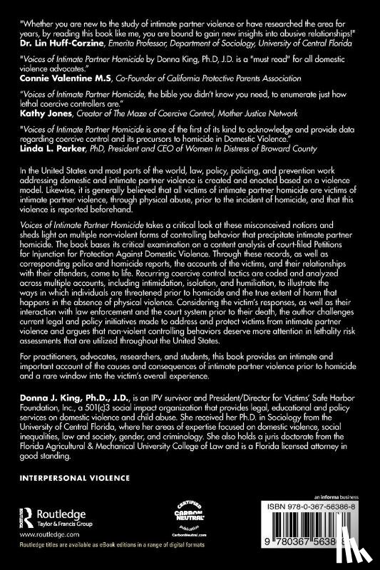 King, Donna J. - Voices of Intimate Partner Homicide