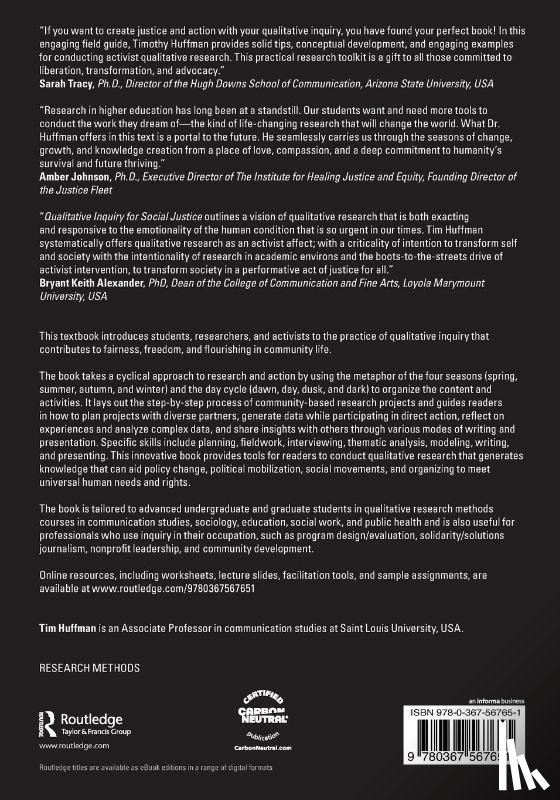 Huffman, Tim (Saint Louis University - Qualitative Inquiry for Social Justice
