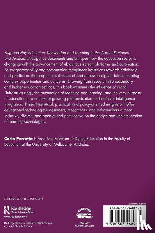 Perrotta, Carlo - Plug-and-Play Education