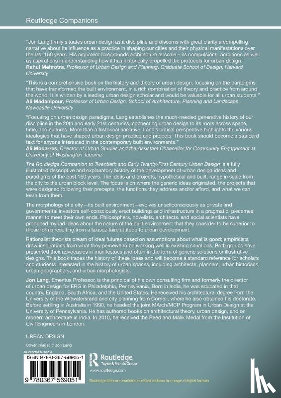 Lang, Jon - The Routledge Companion to Twentieth and Early Twenty-First Century Urban Design