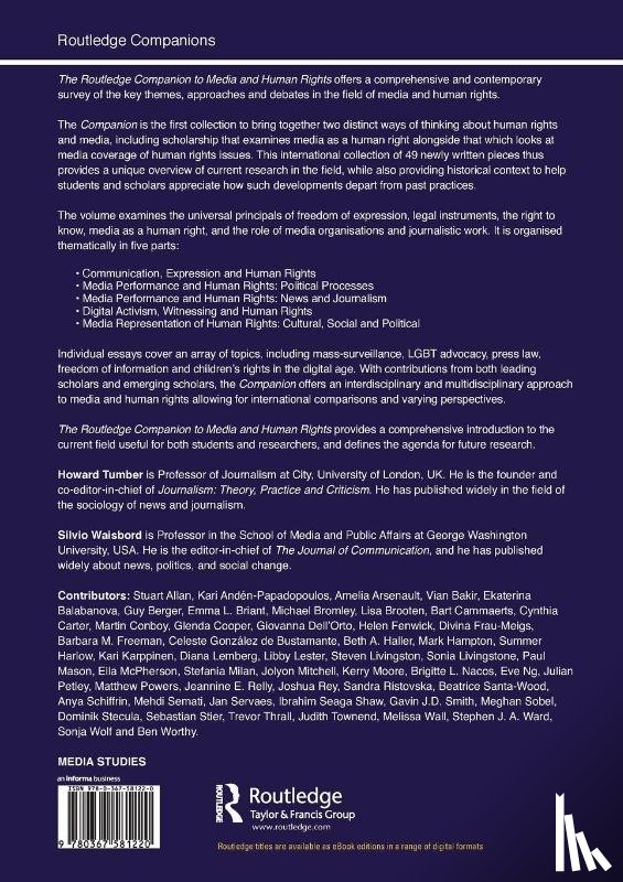  - The Routledge Companion to Media and Human Rights