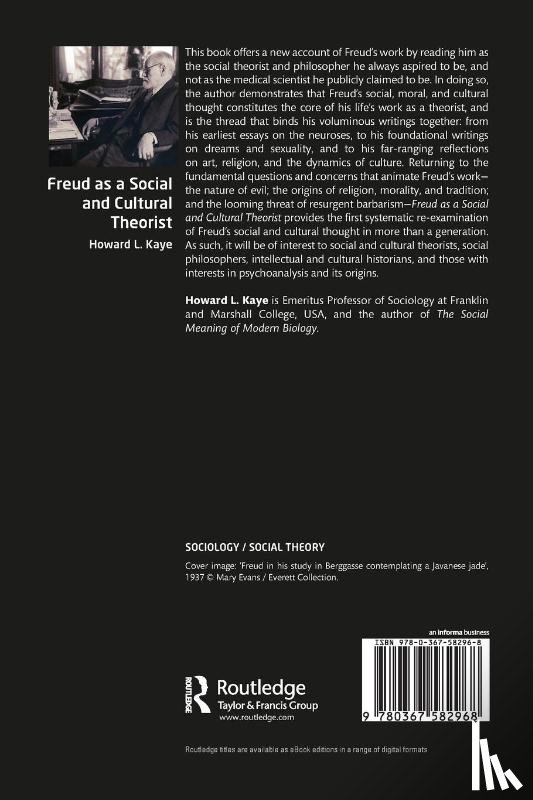 Kaye, Howard L. - Freud as a Social and Cultural Theorist