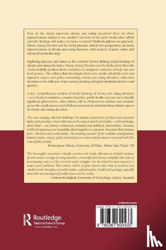 Eli, Karin, Ulijaszek, Stanley - Obesity, Eating Disorders and the Media
