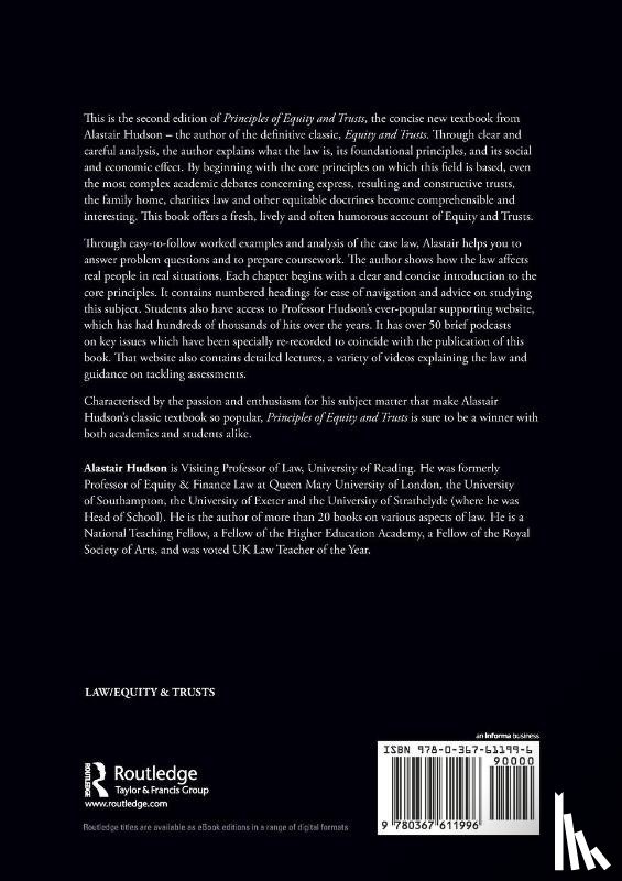 Hudson, Alastair - Principles of Equity and Trusts