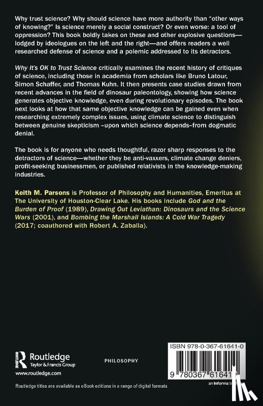 Parsons, Keith M. - Why It's OK to Trust Science
