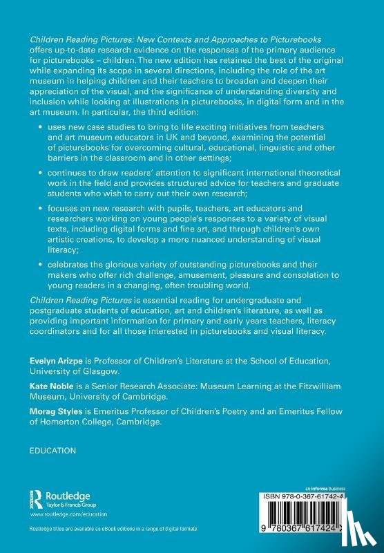 Arizpe, Evelyn (University of Glasgow, Noble, Kate, Styles, Morag (University of Cambridge - Children Reading Pictures