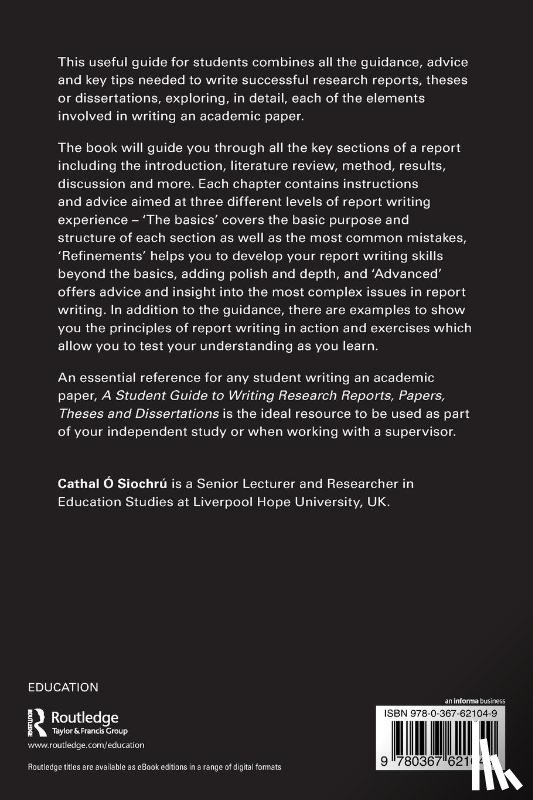 O Siochru, Cathal - A Student Guide to Writing Research Reports, Papers, Theses and Dissertations