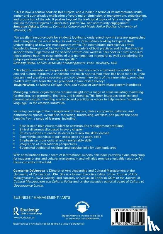  - Managing the Arts and Culture