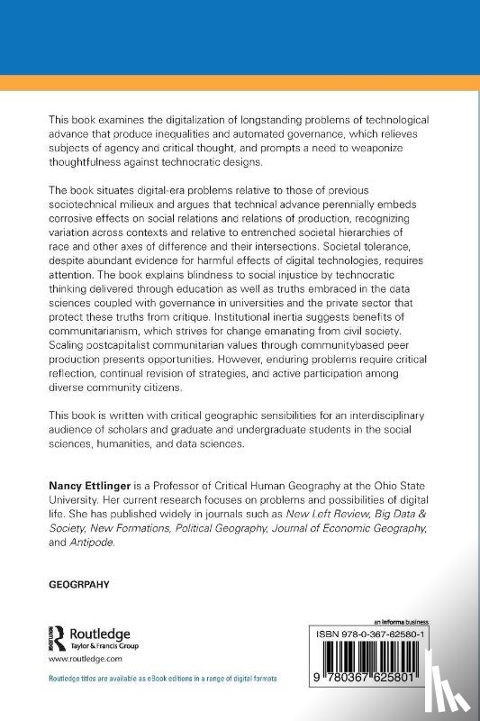 Ettlinger, Nancy - Algorithms and the Assault on Critical Thought