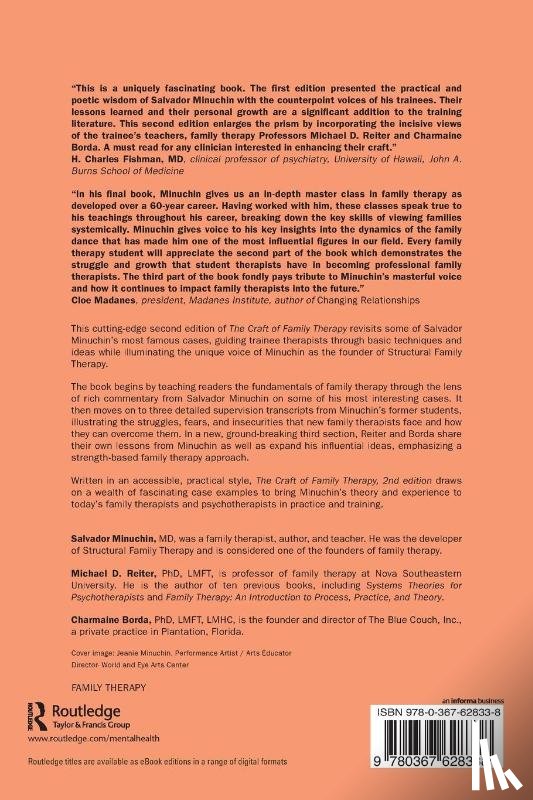 Minuchin, Salvador (Minuchin Center for the Family, Reiter, Michael D. (Nova Southeastern University, Borda, Charmaine (Private practice - The Craft of Family Therapy