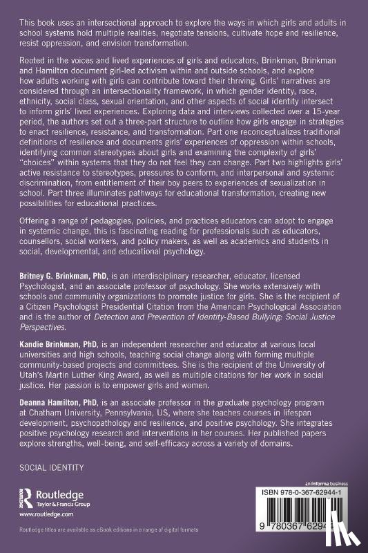 Brinkman, Britney G., Brinkman, Kandie, Hamilton, Deanna - Girls’ Identities and Experiences of Oppression in Schools