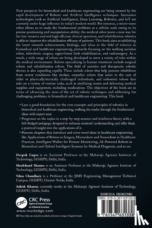  - Robotic Technologies in Biomedical and Healthcare Engineering