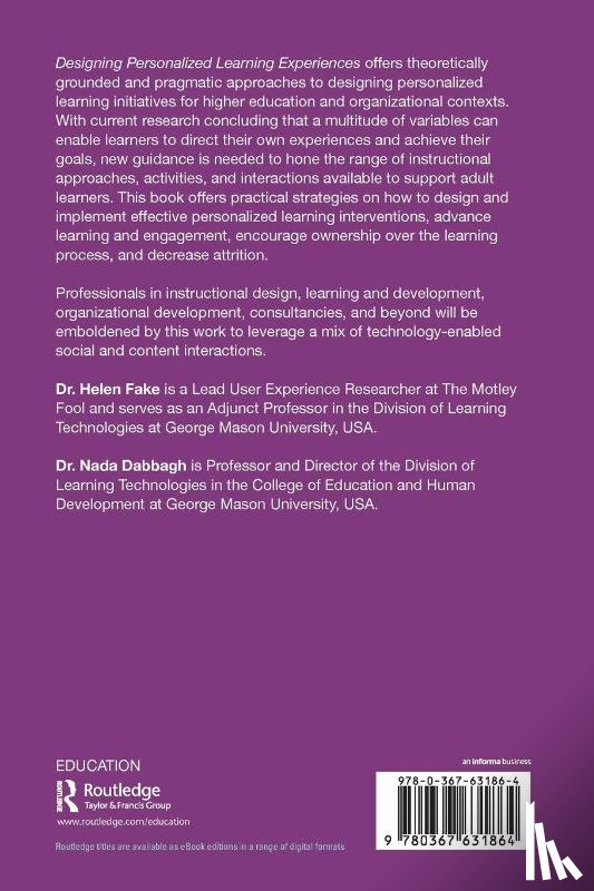 Fake, Helen, Dabbagh, Nada (George Mason University - Designing Personalized Learning Experiences