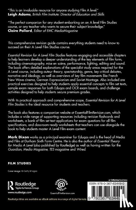 Dixon, Mark - Essential Revision for A Level Film Studies