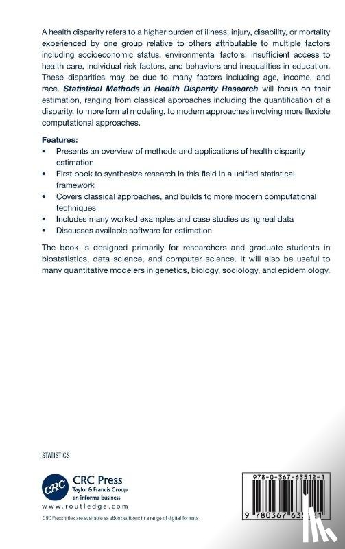 Sunil Rao, J. - Statistical Methods in Health Disparity Research