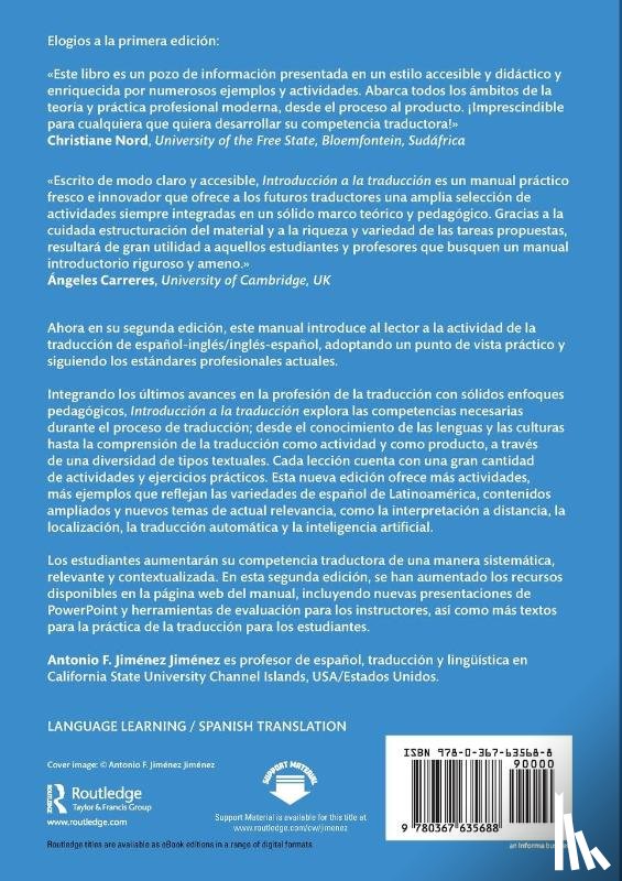 Jimenez Jimenez, Antonio F. (California State Univeristy Channel Islands - Introduccion a la traduccion