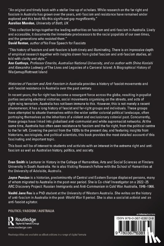  - Histories of Fascism and Anti-Fascism in Australia