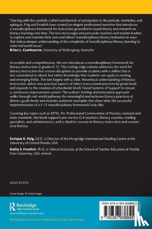 Puig, Enrique A., Froelich, Kathy S. - Teaching K–12 Transdisciplinary Literacy
