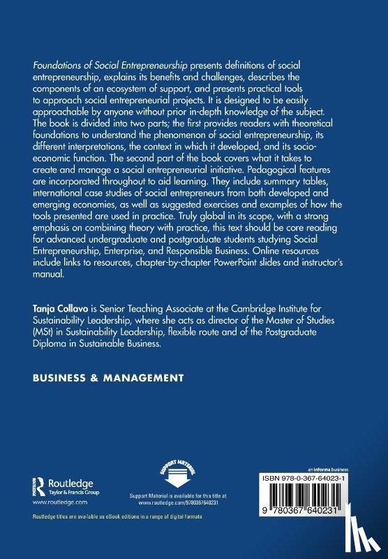 Collavo, Tanja (Judge Business School - Foundations of Social Entrepreneurship