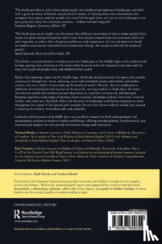 Bintley, Michael, Franklin, Kate - Landscapes and Environments of the Middle Ages