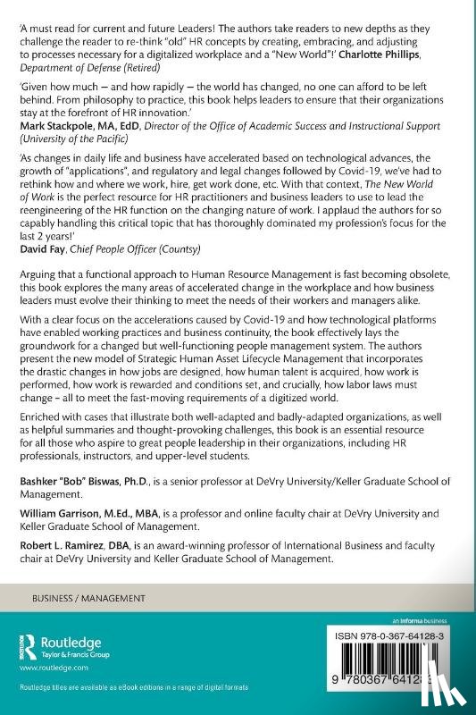 Biswas, Bashker (DeVry University and Keller Graduate School of Management, Garrison, William, Ramirez, Robert - The New World of Work