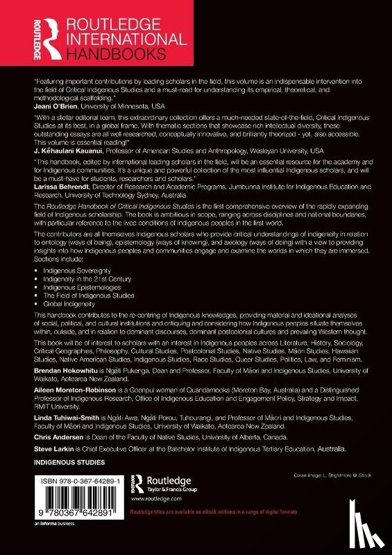  - Routledge Handbook of Critical Indigenous Studies