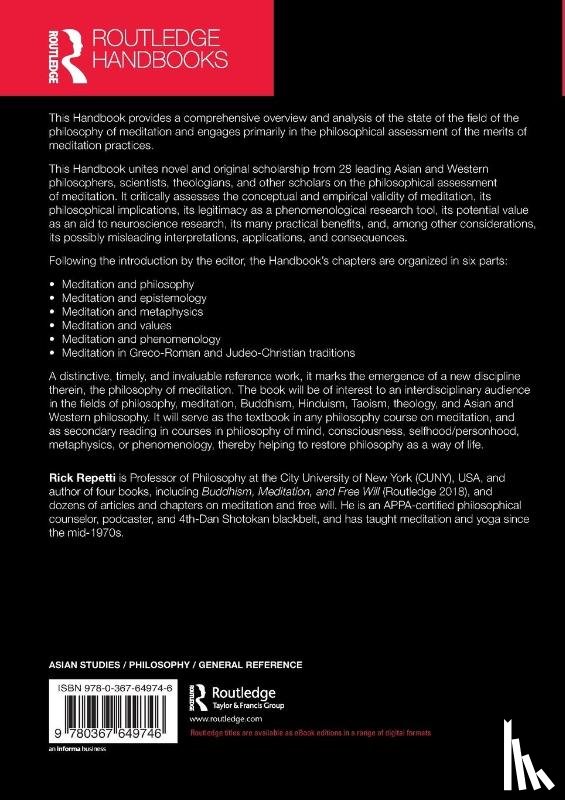  - Routledge Handbook on the Philosophy of Meditation
