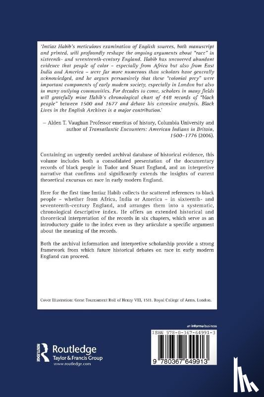 Habib, Imtiaz - Black Lives in the English Archives, 1500–1677