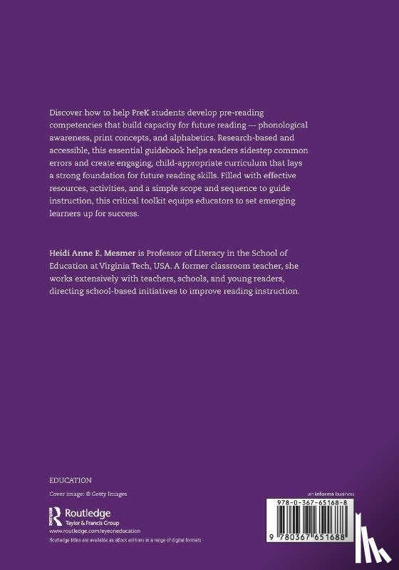 Mesmer, Heidi Anne E. (Virginia Polytechnic Institute and State University - Alphabetics for Emerging Learners