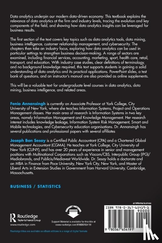 Annansingh, Fenio, Sesay, Joseph Bon - Data Analytics for Business