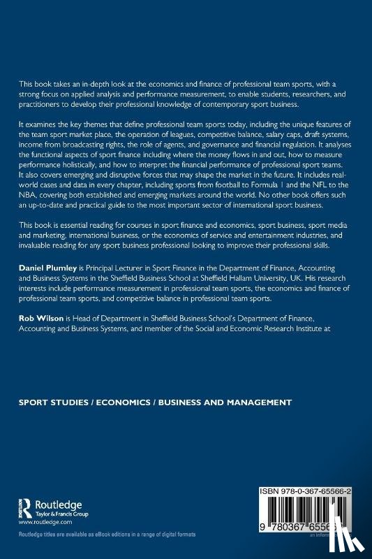 Plumley, Daniel (Sheffield Hallam University, Wilson, Rob - The Economics and Finance of Professional Team Sports