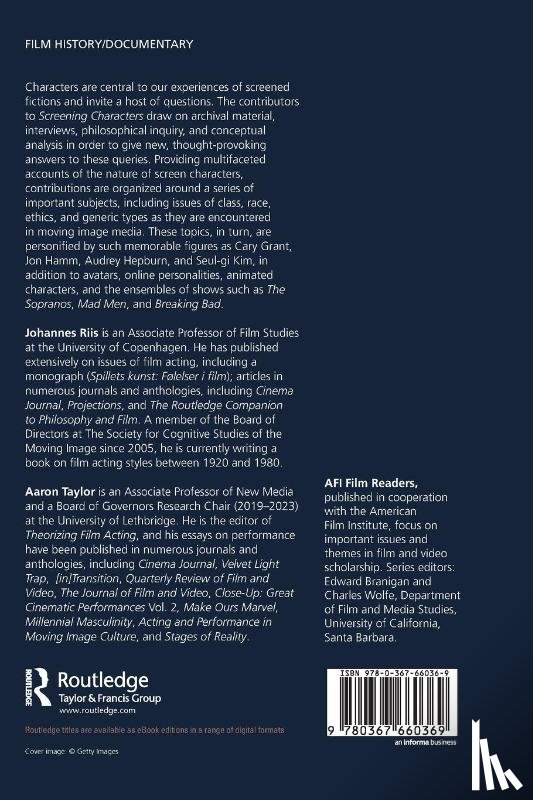  - Screening Characters