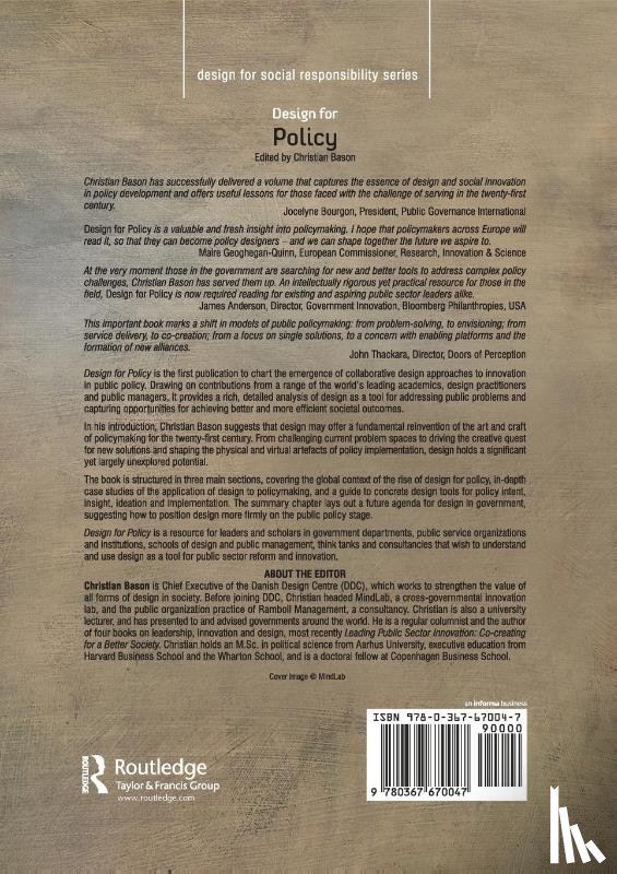 Bason, Christian - Design for Policy