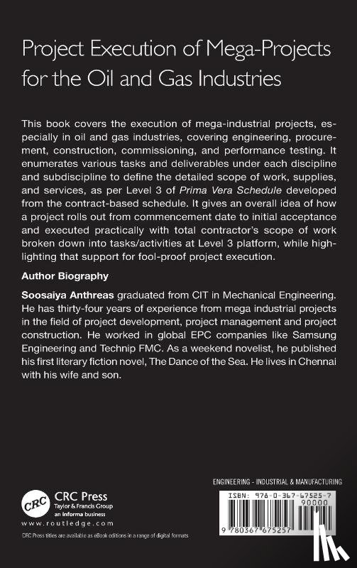 Anthreas, Soosaiya - Project Execution of Mega-Projects for the Oil and Gas Industries