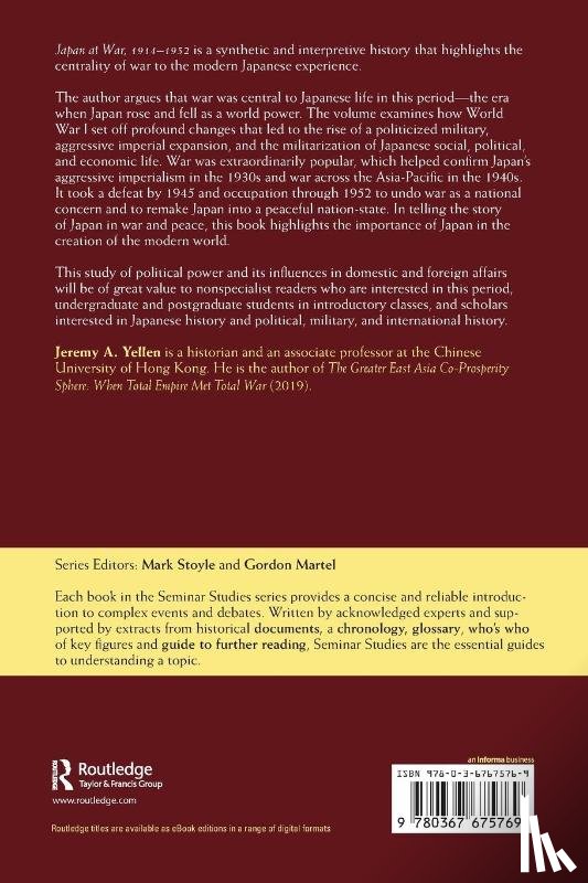 Yellen, Jeremy A. - Japan at War, 1914–1952
